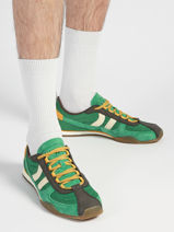 Sneakers Uit Leder Coolway Groen men 8663808-vue-porte